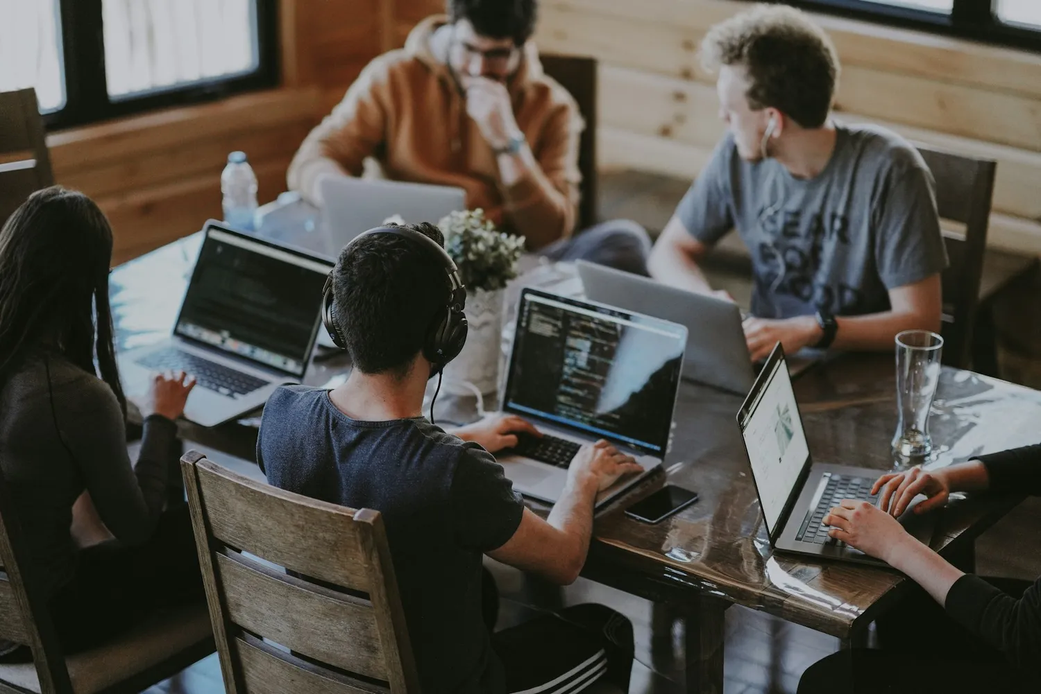 Modern tech office workspace